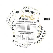 Bộ bài Bingo tốt nghiệp, màu xanh hải quân và vàng, trò chơi tiệc tốt nghiệp, bao gồm 24 thẻ người chơi độc đáo và quân cờ đánh dấu, đồ dùng hoạt động tiệc tùng cho sinh viên đại học, trung học, mẫu giáo, trò chơi nhóm kỷ niệm lớp học. - Nhiều màu - Xem 11