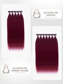 Nano Ring Hair Extensions, Real Human Hair, Pre-Bonded Cold Fusion Natural Nano Connector, Invisible Nano Ring Hair Pieces, 12-24 Inch Long Hair Extensions For Women, Daily, Party, Wedding Styling, Summer Style - S99J - View 6