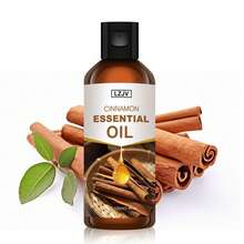 LZJV 100毫升/3.4液盎司纯肉桂精油，30毫升/1.0液盎司，天然肉桂油，适用于香薰机、护肤、护发、沐浴、DIY、按摩、助眠、放松、肥皂和蜡烛制作 - 肉桂精油 - 查看 1