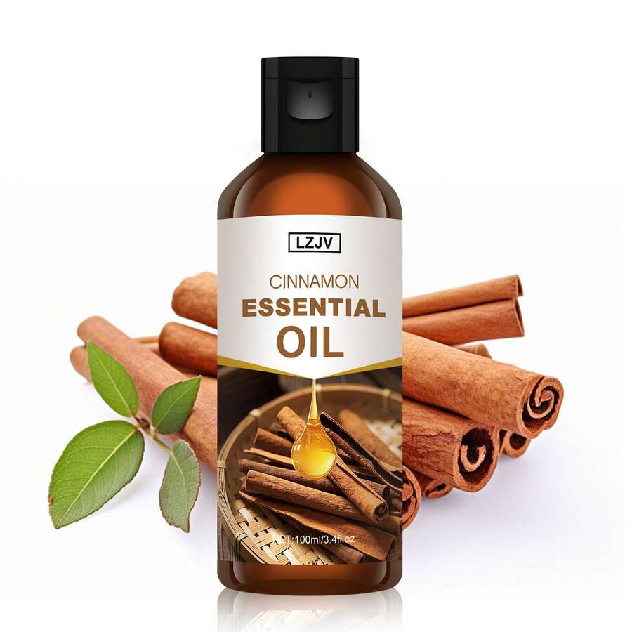 LZJV 100毫升/3.4液盎司纯肉桂精油，30毫升/1.0液盎司，天然肉桂油，适用于香薰机、护肤、护发、沐浴、DIY、按摩、助眠、放松、肥皂和蜡烛制作 - 肉桂精油 - 查看 1