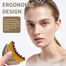 Luxury Large Body Brush For Face & Lymphatic Drainage – Premium Women's Day Gift, Fashion Cleaning Tool For Daily Spa & Party Glam - Brown - View 3