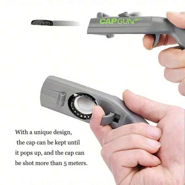 Abridor de botellas de cerveza, abridor de botellas con forma de pistola con sacacorchos, herramienta multifuncional para abrir cervezas y vinos, perfecto para el bar de casa, fiestas, regalos de boda, festivales y accesorios de bar