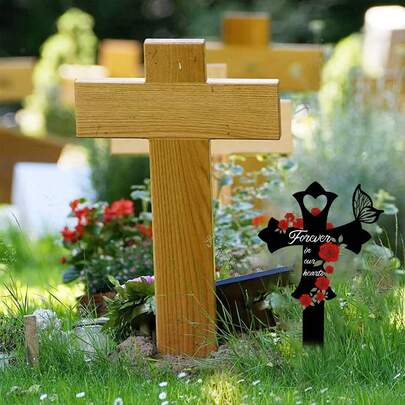 Cọc trang trí sân vườn New Cross Crafts, đồ trang trí sân vườn ngoài trời.