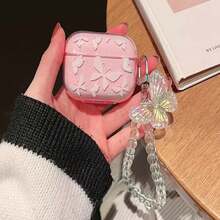 Ốp bảo vệ chống rơi vỡ màu hồng lấp lánh dành cho tai nghe Bluetooth Apple, tương thích với ốp tai nghe Bluetooth Apple, chống trầy xước và chống sốc. - Nhiều màu - Xem 3