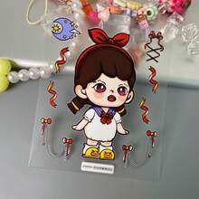 左撇子淘气日记 5D 立体浮雕贴纸，可爱卡通手机壳平板电脑防水贴纸，无残留 - 彩色 - 查看 3