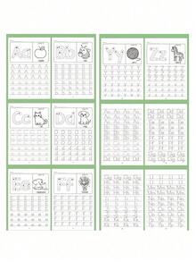 1/2/3/4pcs A-Z Letter Practice Book, Including Writing Practice, Reusable Handwriting Workbook And Magic Practice Book, Suitable For Students, Stationery, Learning Supplies, Ideal Gift For Back To School, Learning Rewards, Holidays Or Birthdays - A - View 9
