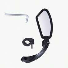 Bicycle Rearview Mirror, Adjustable Convex Rear View Mirror, Flat Mirror, Outdoor Cycling Accessories, Mountain Bike, Electric Bicycle, Left And Right Side Available - Black - View 13
