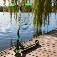 Scooter de acrobacias de todos los niveles / Manillar giratorio 360° / Rodamientos ABEC-7 / Bicicleta deportiva de estilo BMX freestyle / Color aleatorio - Multicolor - Ver 1