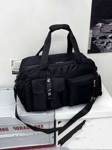 Travel Bag With Wet And Dry Separation Pocket, Travel Bag With Shoe Compartment, Business Travel, Fitness, Outdoor, School Supplies, Student, Holiday, Overnight Bag With Shoe Bag - Multicolor - View 9