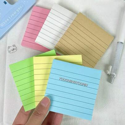 80 قطعة من ملصقات الملاحظات اللاصقة الملونة الأفقية، ملصقات ملاحظات لاصقة مربعة أفقية بسيطة للتمزيق، سلسلة ألوان الماكرون، خيارات متعددة الألوان، مناسبة لملاحظات الطلاب في الفصول الدراسية، لوازم التعلم، مذكرات المكتب، عودة إلى المدرسة، لوازم المكتب وما إلى ذلك.