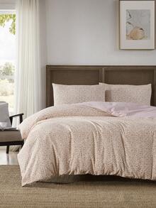 3件套100%涤纶粉色碎花被套组，2个枕套+1个被套（不含床单） - 彩色 - 查看 9