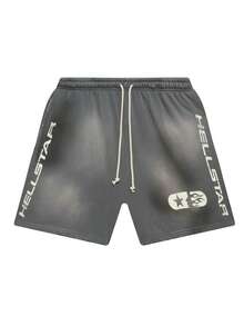 Men's Statement Print Shorts Fashion Designer Patterned Casual Daily Wear Shorts - Grey - View 1