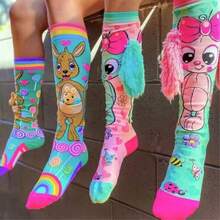 3D Fun Kids' High-Top Socks, One Size, Random Colors, Boy Or Girl MI 3D - ALEATORIO - 查看 1