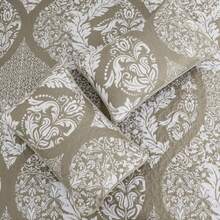 Beige Quilt Set King Size Boho Damask Tan Bedspread Coverlet Set Soft Lightweight Microfiber Luxury Bedding Set 3 Pieces for All Season 104"x90" - Beis - Ver 8