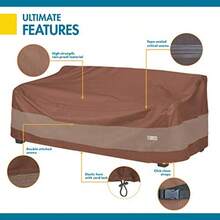 Duck Covers Ultimate - Funda Impermeable para sofá biplaza de Patio de 85 Pulgadas Fundas para Muebles de Patio - Capuchino moca - Ver 5