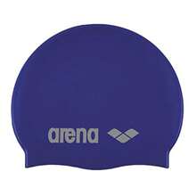 Arena Classic Unisex Soft Silicone Swim Cap For Women And Men Intensive Training Comfortable Non-Slip Long Hair Swimming Hat - Sky Blue/White - View 1