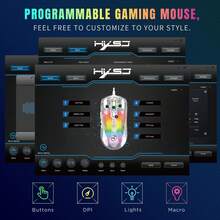 X400 Wired Transparent Gaming Mouse, 7 Programmable Macro Keys - View 4