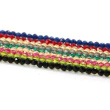 1串2毫米绿色和宝蓝色尖晶石珠子吊坠，适用于DIY手工项链、耳环、手链等珠宝配饰 - 2mm - 查看 12