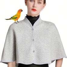 鹦鹉披肩，宠物鸟保护披肩，鸟粪垫，鹦鹉防抓咬肩部保护套 - 查看 1