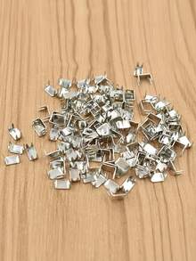 #5 Zipper Head & Tail - Metal Zipper Head & Tail - 4-Prong Tail, 4-Prong Code Crimp - Silver - View 3