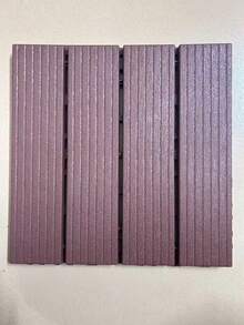 1/2/4pcs Garden Flooring, 30cm*30cm, Interlocking Stripe Pattern Tiles, Suitable For Decorating Pool, Balcony, Garden, Corridor, Water-Permeable - Vertical Stripes - View 9