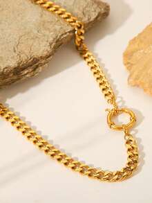 1件经典链项链，女士时尚嘻哈风颈链，吸睛派对饰品，礼品之选 - 項鍊 - 查看 5