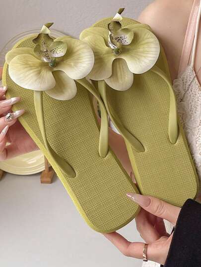 Dép xỏ ngón thời trang để đi ngoài trời, dép lê mùa hè dành cho nữ.