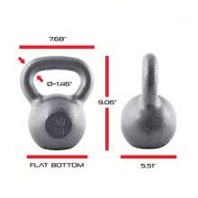 Barbell Cast Iron Kettlebell, Single, 30-Pounds - 30 Lbs - View 4
