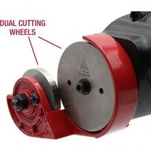 Malco TurboShear TSPC1 Rotary Panel Cutter – Drill Attachment Cutting Metal, Vinyl, Ribbed Roofing & Wall Panels – Dual Cutting Wheels, 22-Gauge Capacity, Clean & Precise Cuts - 1 - 查看 7