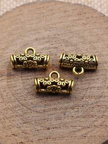 40颗14x8.7x5.2毫米花朵吊坠珠子，用于DIY珠宝制作 - 花朵三通 - 查看 3