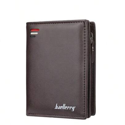 Baellerry Men's Short Vertical Zipper Coin Purse