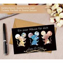 趣味生日贺卡礼金包装，生日礼金附赠信封，原创生日礼金贺卡 - Birthday Card - 查看 5