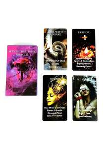 Mysterious Red Rose Girls' Casual Party Board Game Cards, Friends' Gathering Entertainment Cards, Surrealist Tarot Cards, Waite Board Game Cards, Interactive Board Game Cards - Multicolor - View 10