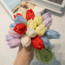 2/3/5pcs Satin Tulip Decorative Ribbons - Multipurpose Floral Accessory For Hair Clips, Curtain Ties, Gift Wrapping, Bouquet Binding, And DIY Crafts, Ideal For Spring, Mother's Day And Holiday Gifts - A - View 9