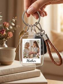 Llavero acrílico personalizado con foto y texto, llavero personalizado, regalo del Día de la Madre, regalo de cumpleaños, regalo de aniversario, regalo de pareja - Multicolor (Día de la Madre) - Ver 4