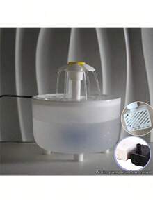 1500毫升/50.72盎司/0.4加仑透明宠物饮水器，自循环猫咪饮水喷泉，USB供电室内猫咪饮水器 - 彩色 - 查看 14