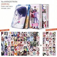 92张动漫NANA周边迷你卡片，大崎奈奈《另一个自我》高清收藏照片卡，2D贴纸，Lomo卡，2D周边贴纸（用于剪贴簿），NANA经典漫画迷你卡片套装，小松奈奈，莲大将全员高清Lomo卡 - 彩色 - 查看 11