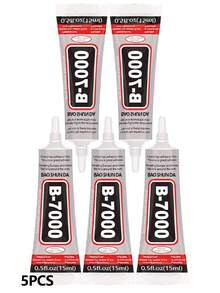 Keo dán đá B-7000, 15/25/50/110ML (3.7 Fl Oz), Keo dán trong suốt siêu chắc, chất lượng cao dùng trong chế tác trang sức, chống thấm nước, dẻo dai, thích hợp cho vải, điện thoại, làm trang sức. - Keo B7000 - Xem 15
