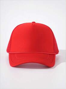 1pc Solid Color Drawstring Mesh Cap, Adjustable Outdoor Sun Protection Casual Hat Suitable For Spring/Autumn Travel Beach Vacation, Unisex Y2K Style Cap,Summer,Holiday,Festival - Baseball Cap - View 16