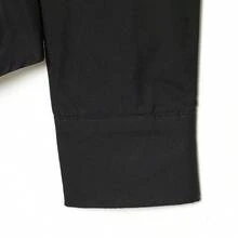 Áo kiểu nữ màu đen ôm eo, xếp ly, phối ren, thích hợp mặc đi làm hoặc đi làm vào mùa xuân/hè 2026. - màu đen - Xem 8