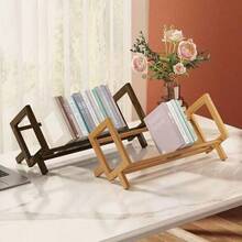 Desktop File Holder Organizer, Small Document Storage Rack For Office, Home, Bookshelf - A - View 5