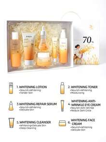 6pcs Rice Essence Hydrating Moisturizing Nourishing Brightening Skincare Set Natural - Specification - View 9