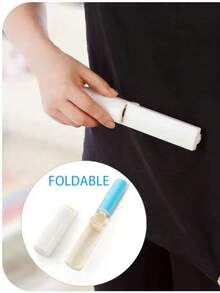 1pc Pet Hair Remover And Lint Roller Tool, Sofa Fur Remover, Reusable Pet Hair Lint Roller With Super Sticky, Portable Carpet Rake, Home Use - Multicolor - View 7