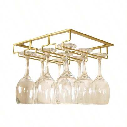 现代简约酒杯架，悬挂式酒杯架，轻巧奢华家居装饰，创意酒杯展示架