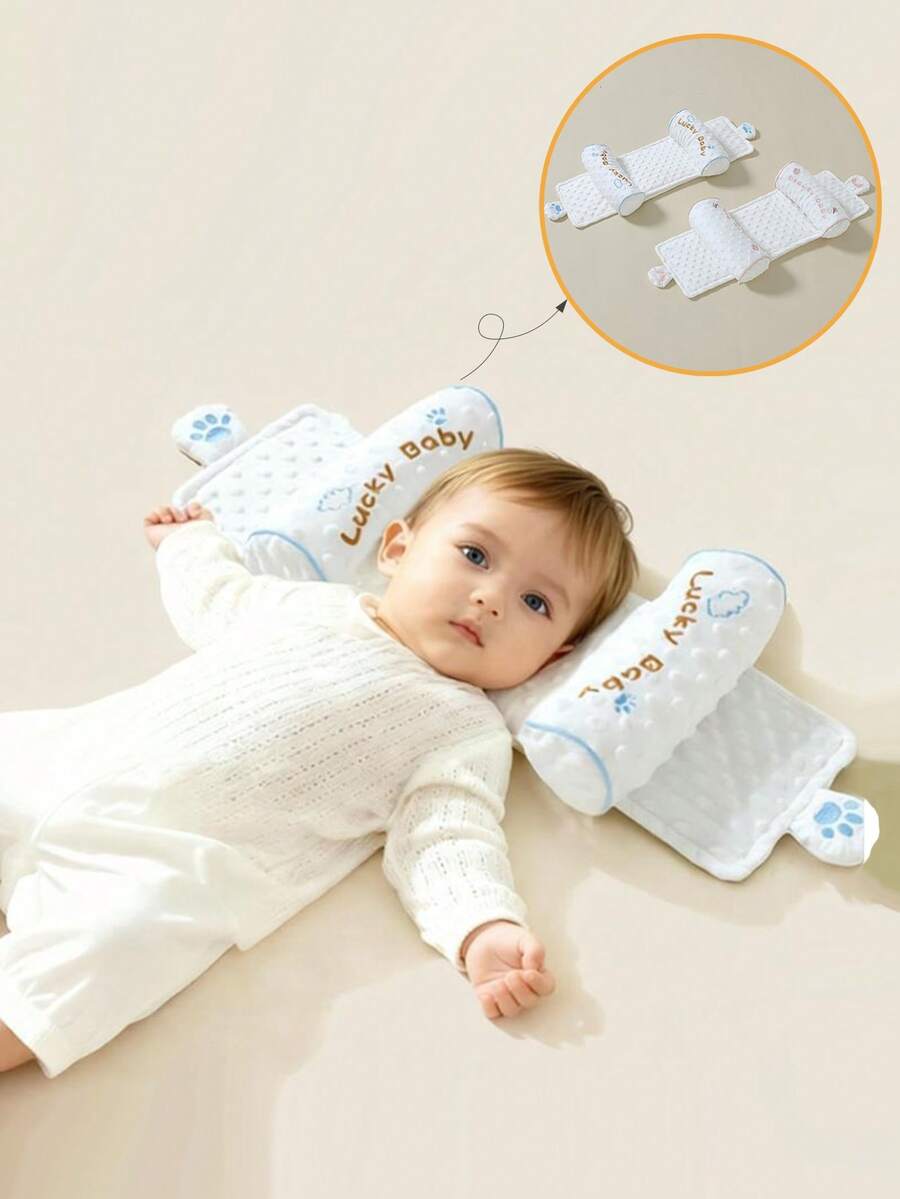 1 chiếc gối điều chỉnh được cho bé sơ sinh, gối đơn giản mềm mại màu nâu cho trẻ sơ sinh, gối nhỏ nhẹ nhàng.