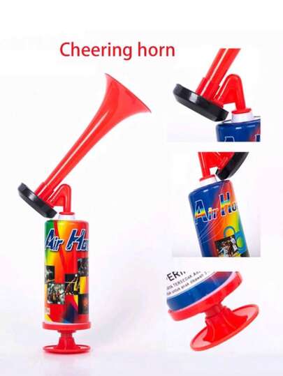 1/2pcs World Cup Football Field Cheering Horn, Sports Event-Specific Manual Air Pump Horn, Prop, Cheerleading Toy, Fan Horn For Cheering, Game-Cheering Horn Prop