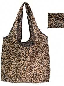 1Pc Women Foldable Tote Bag, Large Capacity Reusable Shopping Bag, Multi-Style Versatile Design, Washable & Lightweight, Simple Classic Style, Convenient Open/Close, Multi-Functional For Commute, Travel, Shopping & Daily Use, Comfortable, Easy To Clean, Perfect All-Match Fashion Bag For Various Occasions - Handbag - View 9