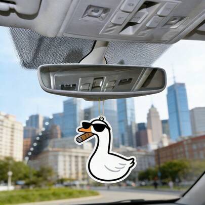 Cool Goose Car Hanging - Funny Sassy Car Decor Charm For Rearview Mirror