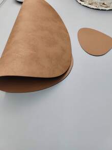 1 pieza/4 piezas Manteles individuales y posavasos de cuero artificial, resistentes al calor, antideslizantes, lavables e aislantes para café, estilo nórdico, manteles para mesa de cocina, decoración de mesa de cocina, decoración de sala de estar, manteles aislantes - Marrón - Ver 8