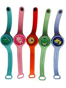 5pcs/10pcs Random Style Silicone Animal Birthday Party Decorative Wristbands - A - View 1